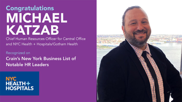 Crain’s Recognizes NYC Health + Hospitals’ Michael Katzab as Notable 2022 HR Leader