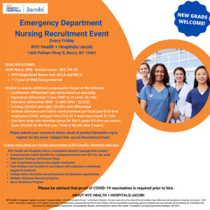 Jacobi Emergency Department Nursing Recruitment Event