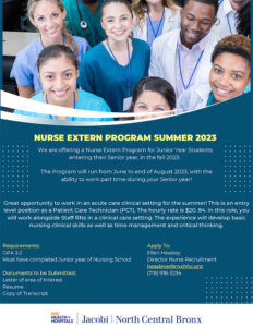 Nurse Extern Program Summer 2023