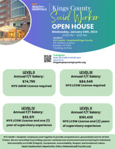 Kings County Social Worker Open House