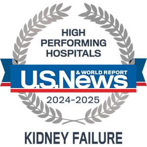 U.S. News & World Report 2024-2025 Best Hospitals - Kidney Failure