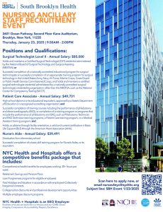 South Brooklyn Health Ancillary Staff Recruitment Event